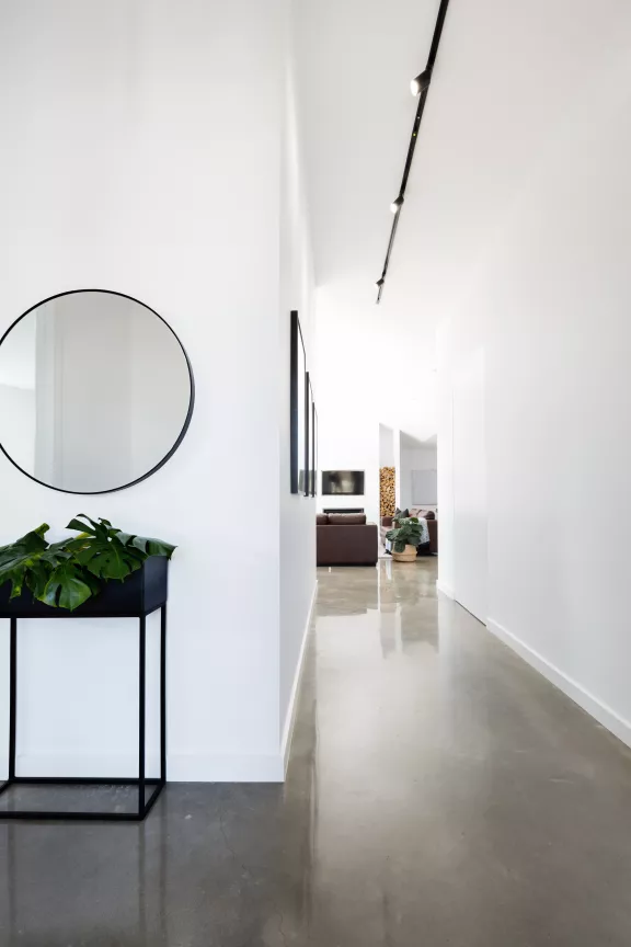 Interieur wit beton